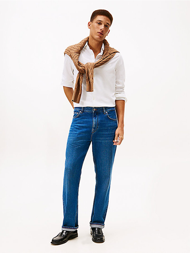 Erkek DC Comfort Jersey Gömlek Beyaz MW0MW42852YCF