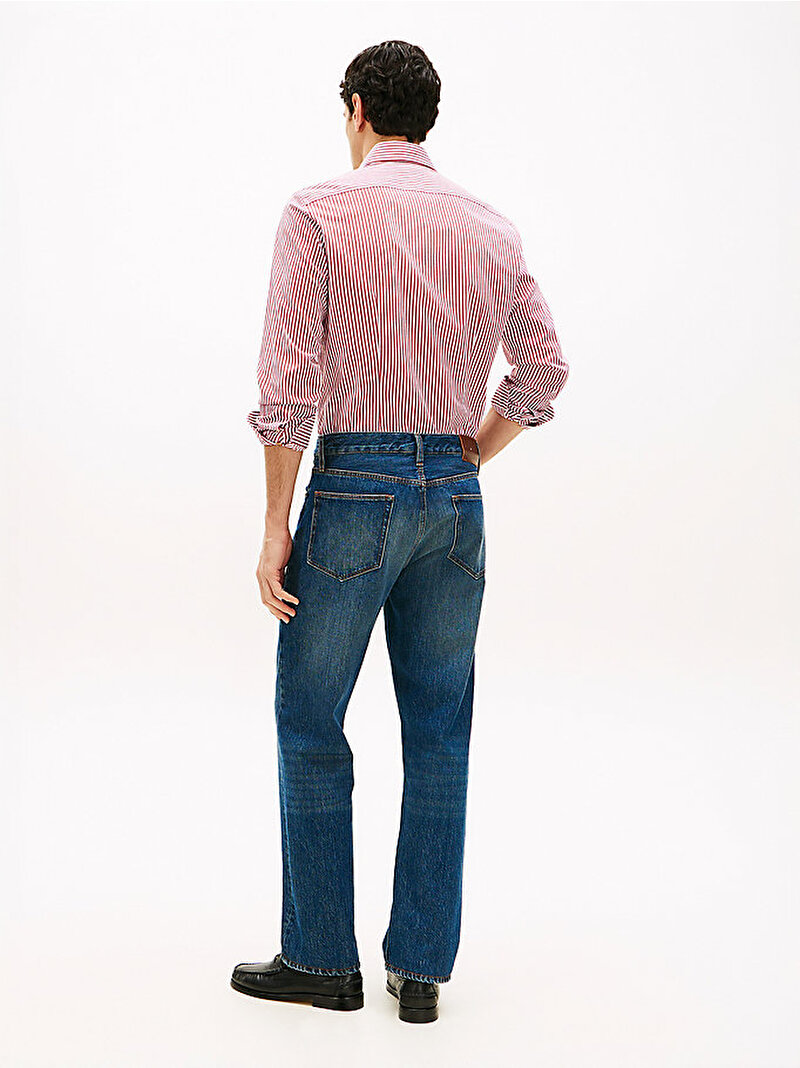 Erkek Regular Straight Jean Pantolon Mavi MW0MW430791A8