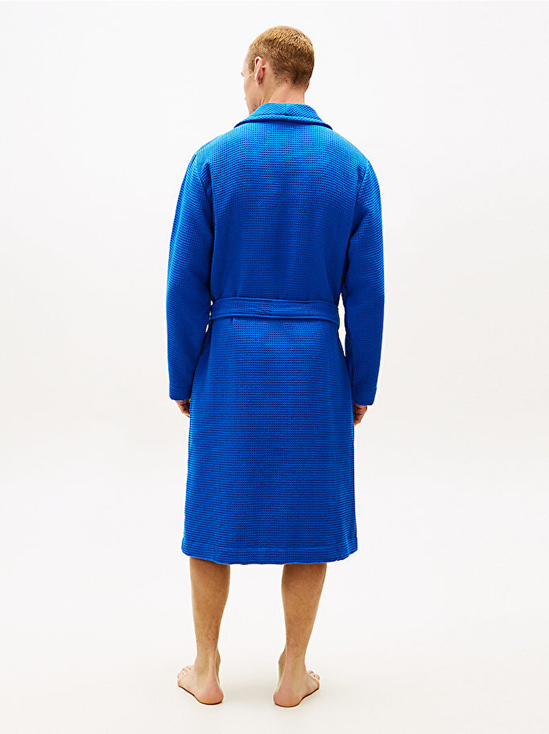 Erkek Waffle Bornoz Mavi UM0UM03524C7F