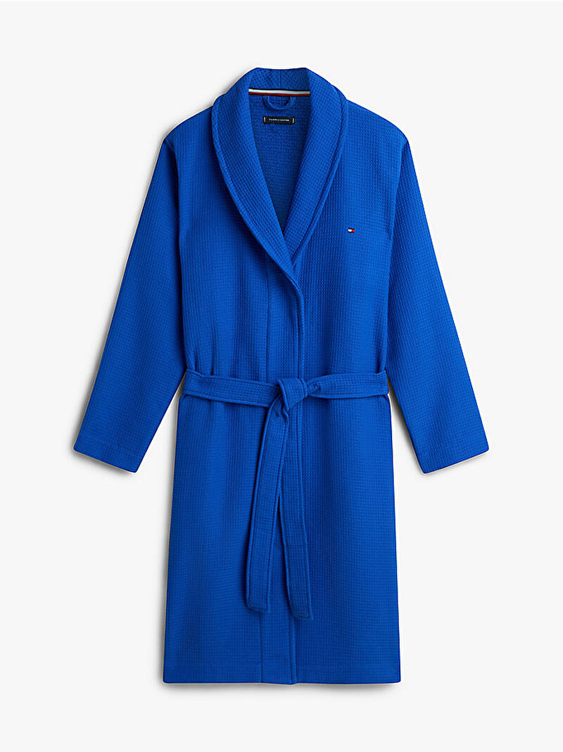 Erkek Waffle Bornoz Mavi UM0UM03524C7F