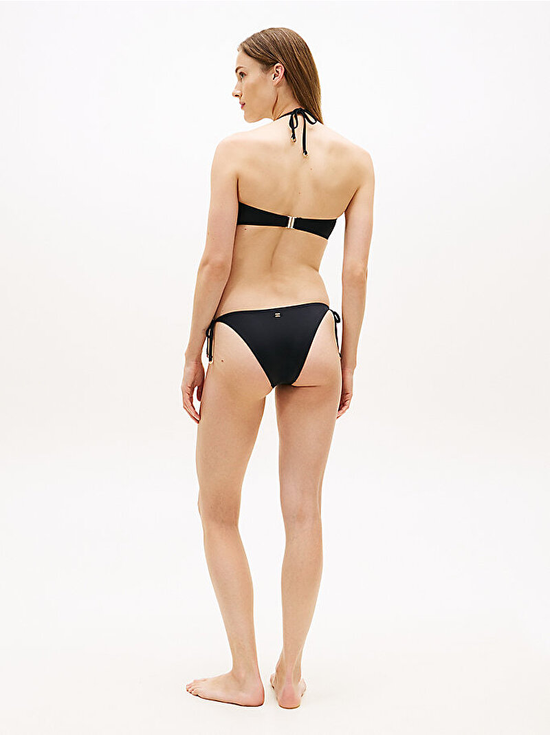 Kadın V String Side Tie Bikini Altı Siyah UW0UW06389BEH