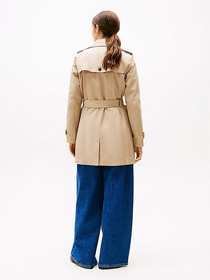 Kadın Heritage Single Trençkot Bej WW0WW249660F4