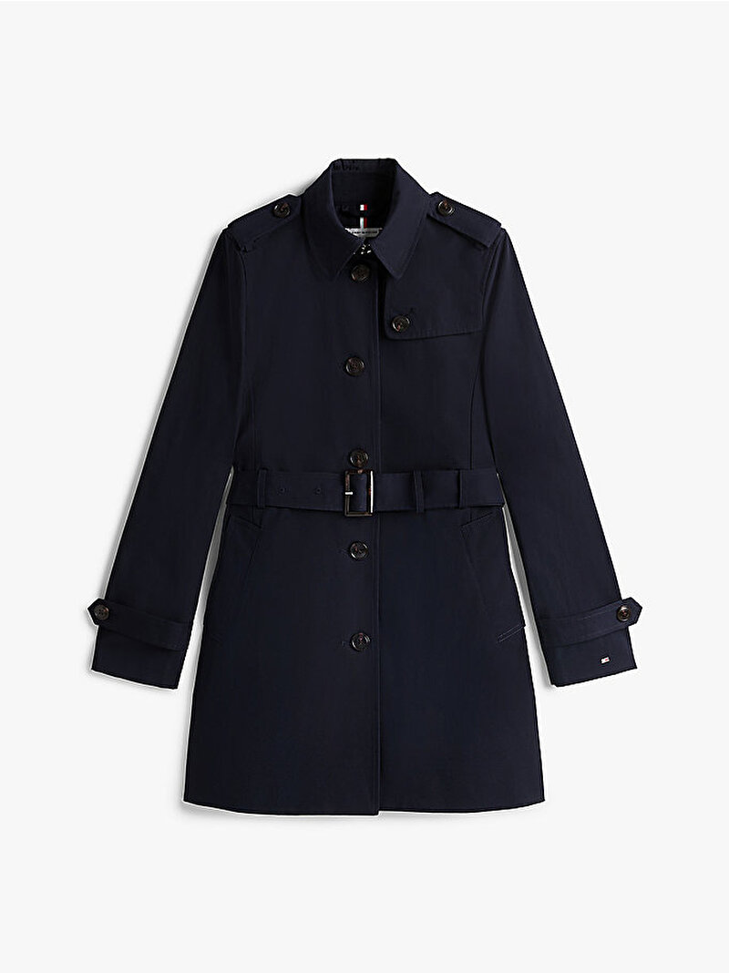 Kadın Heritage Single Trençkot Lacivert WW0WW24966403