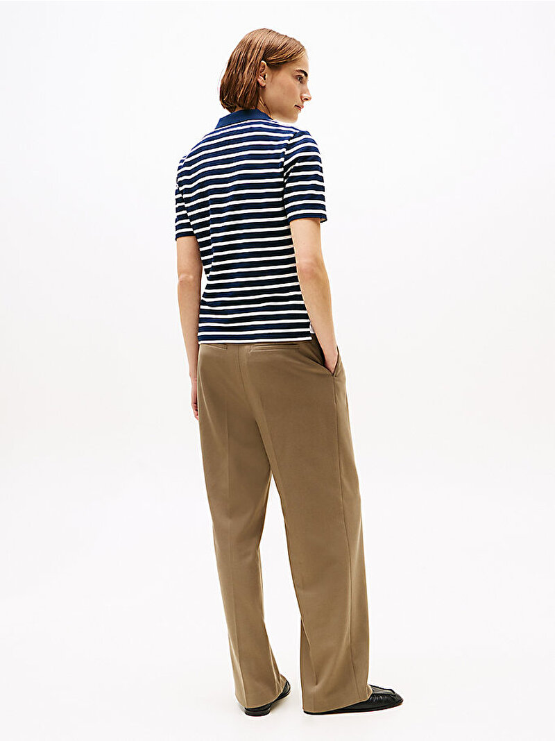 Kadın 1985 Regular Pique Polo T-shirt Lacivert WW0WW432240X4