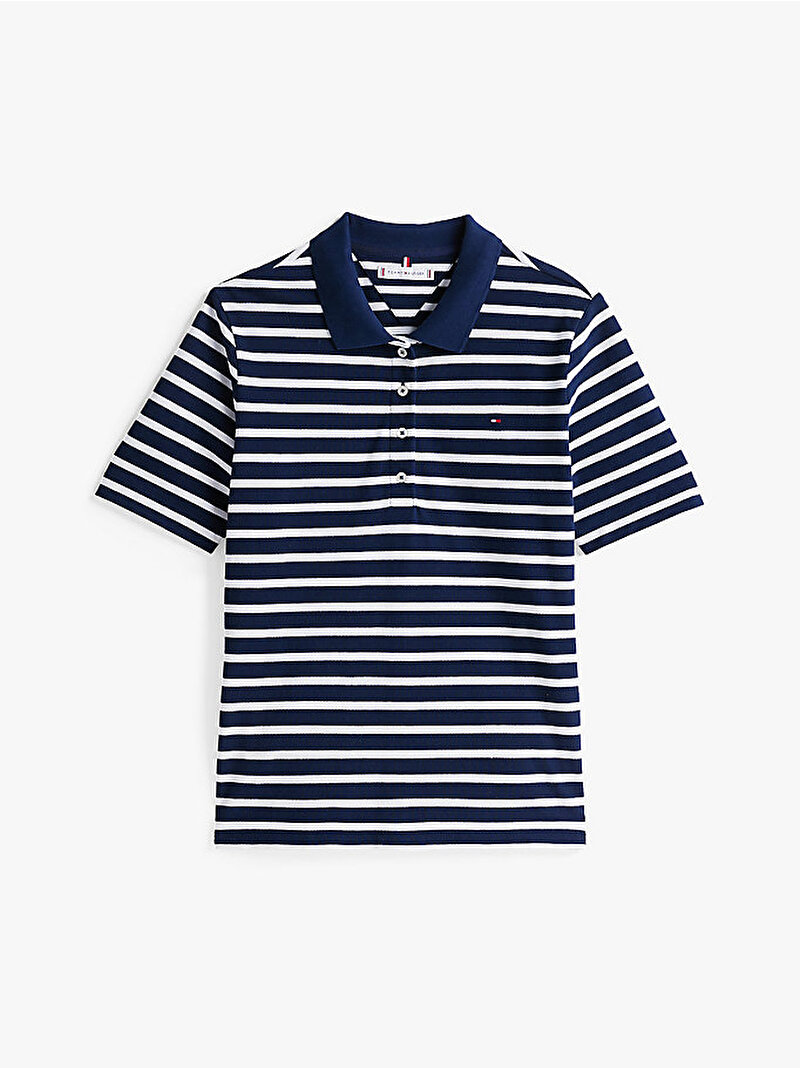 Kadın 1985 Regular Pique Polo T-shirt Lacivert WW0WW432240X4