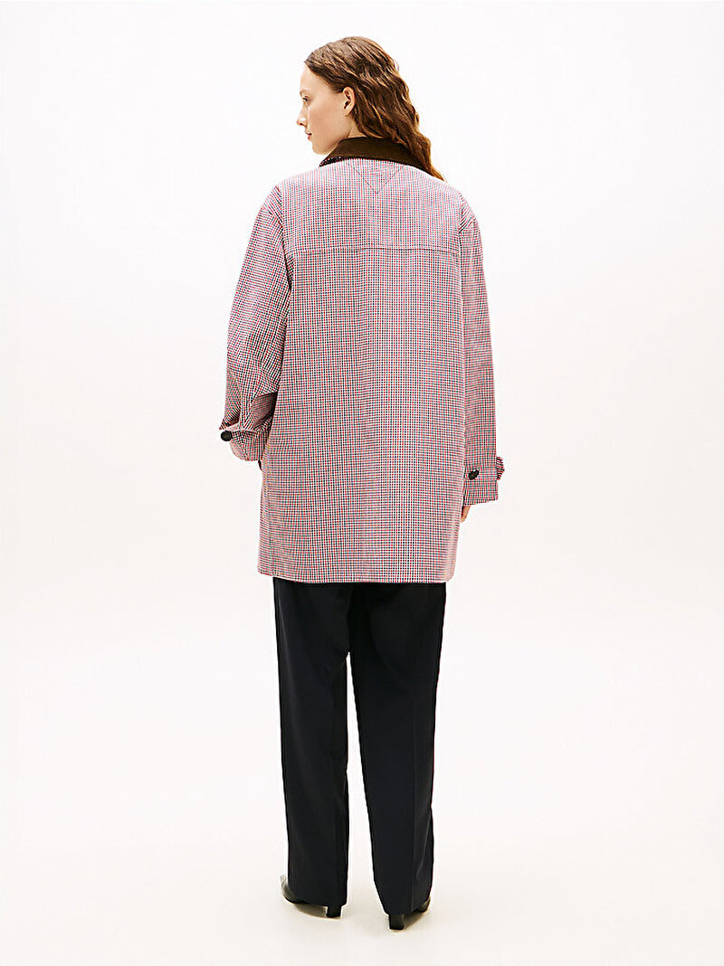 Kadın Check 2 in 1 Trençkot Pembe WW0WW477660MS