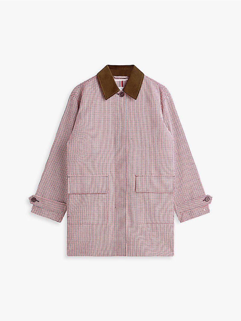 Kadın Check 2 in 1 Trençkot Pembe WW0WW477660MS