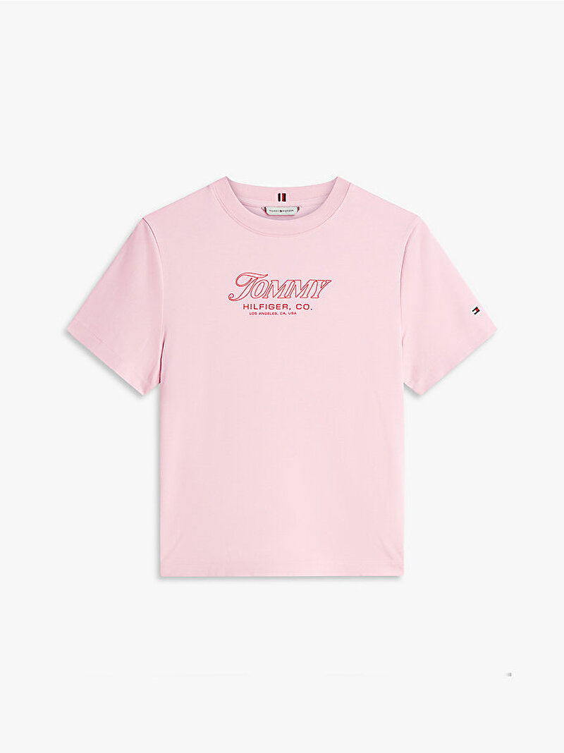 Kadın Tilt Graphic Regular T-shirt Pembe WW0WW48707TPG