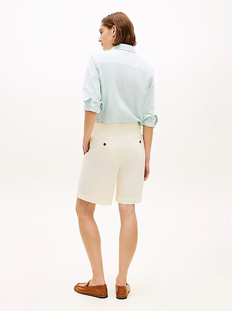 Kadın Blend Chino Şort Beyaz WW0WW49648AEF