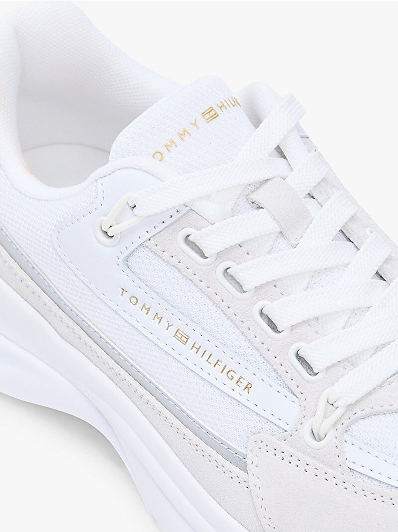 Kadın Th Sporty Chic Runner Sneaker Beyaz FW0FW09187YBS