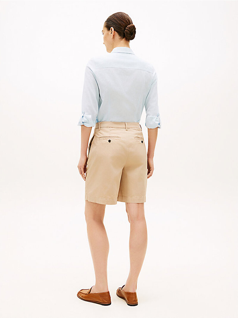 Kadın Blend Chino Şort Bej WW0WW49648AEG