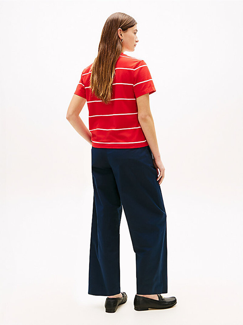 Kadın Th Regular T-shirt Kırmızı WW0WW486990E5