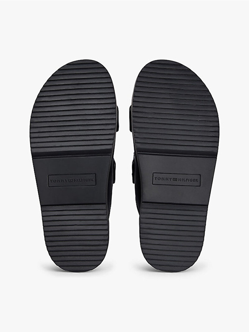 Kadın Double Strap Leather Terlik Siyah FW0FW09121BDS