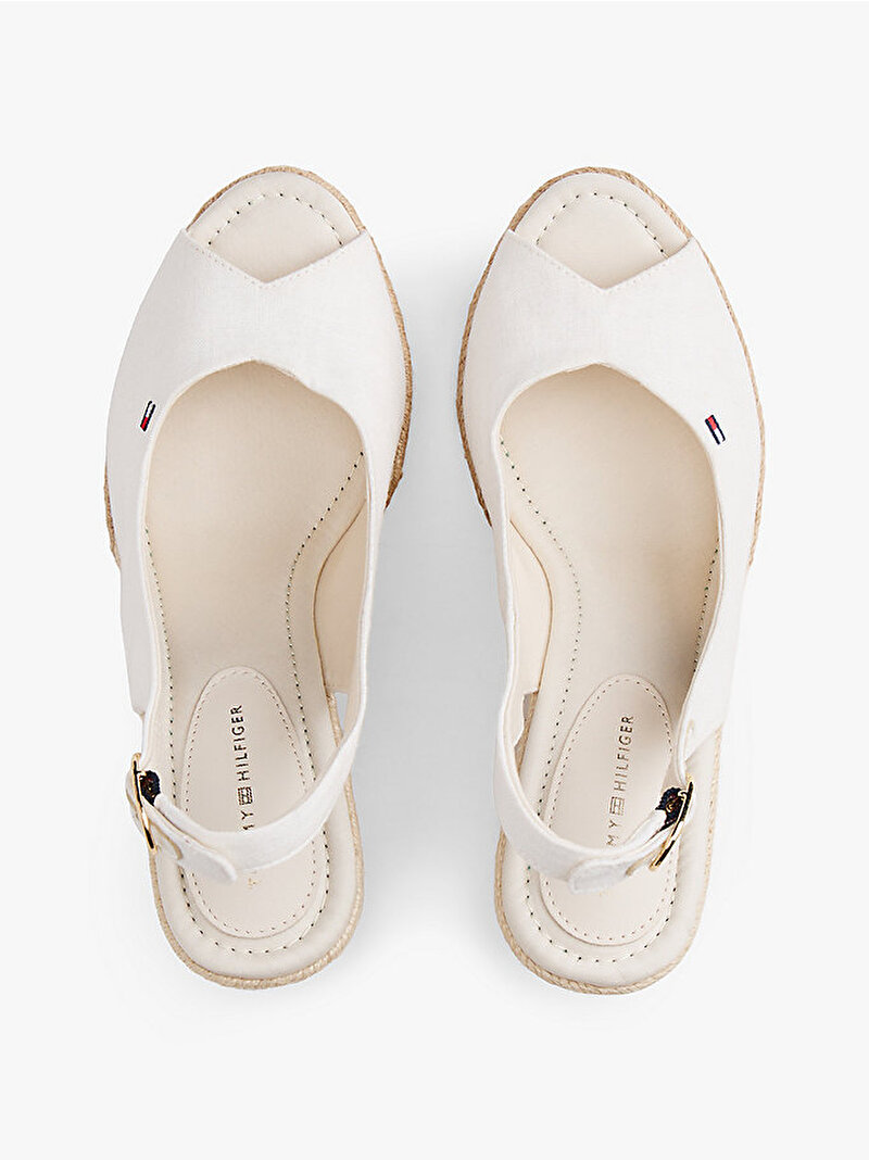 Kadın Flag Topuklu Espadril Ekru FW0FW09343YBL