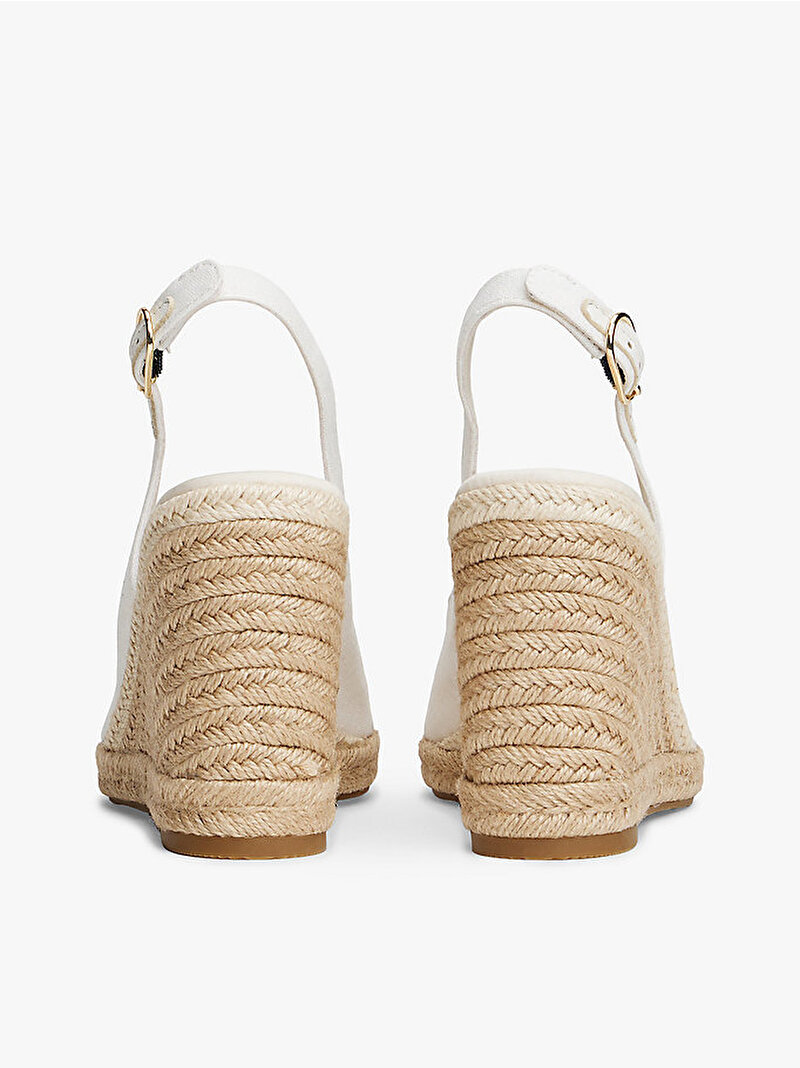 Kadın Flag Topuklu Espadril Ekru FW0FW09343YBL