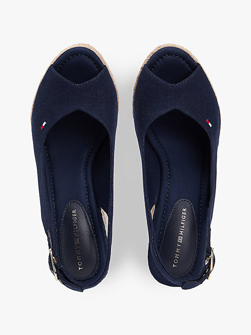 Kadın Flag Topuklu Espadril Lacivert FW0FW09343DW6