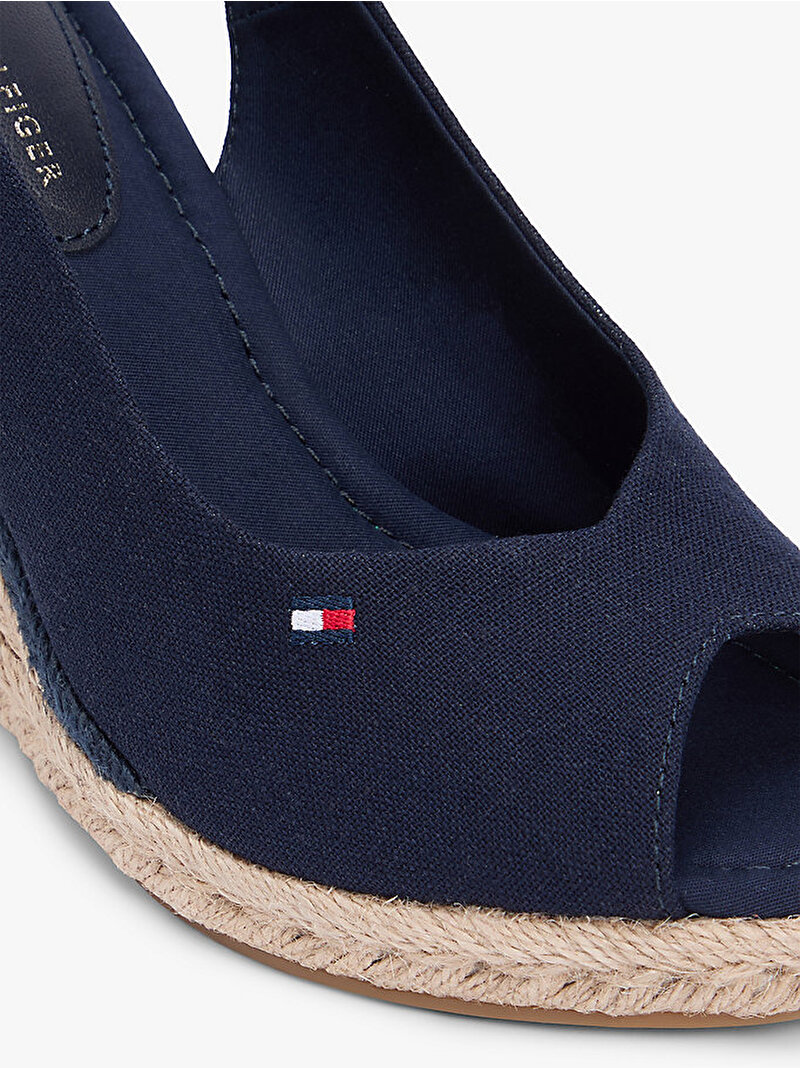 Kadın Flag Topuklu Espadril Lacivert FW0FW09343DW6