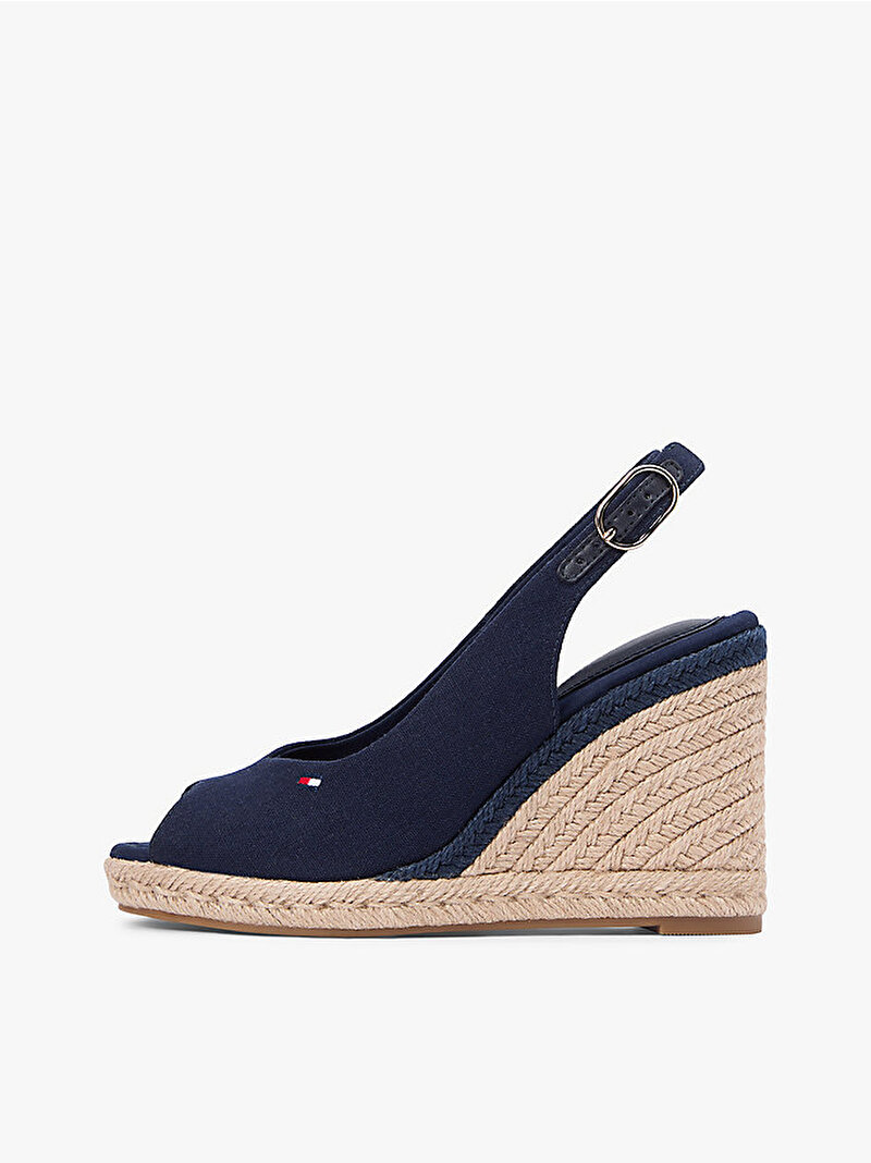 Kadın Flag Topuklu Espadril Lacivert FW0FW09343DW6
