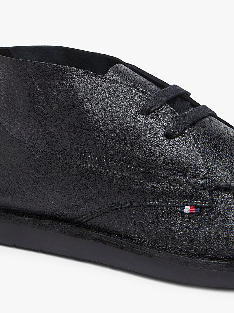 Erkek Hilfiger Stitchdown Bot Siyah FM0FM05743BDS