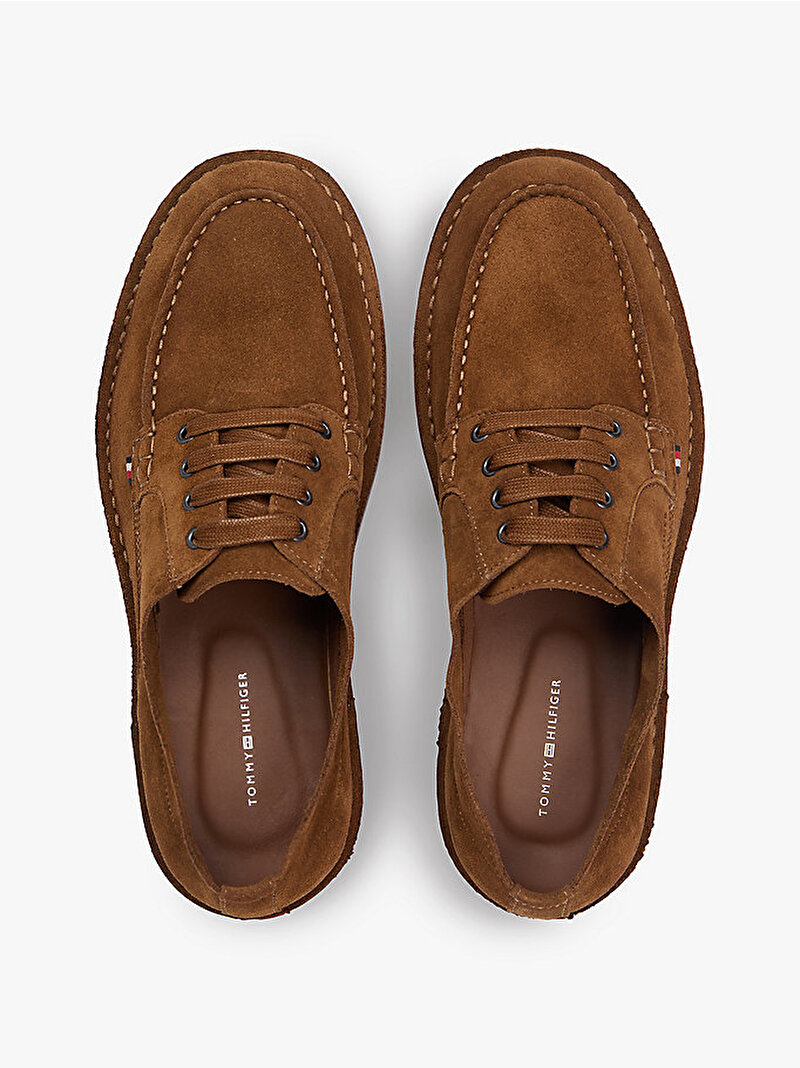 Erkek Hilfiger Stitchdown Sneaker Kahverengi FM0FM05841GVQ