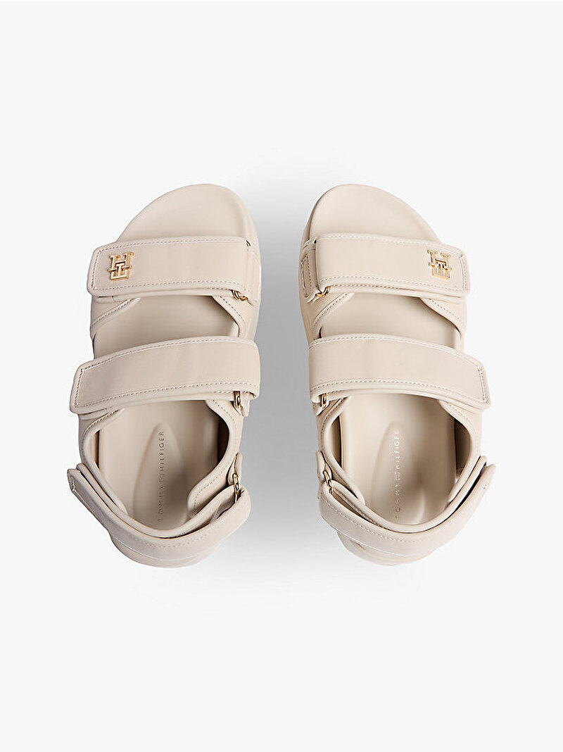 Kadın Leather Sporty Sandalet Bej FW0FW09119ACI