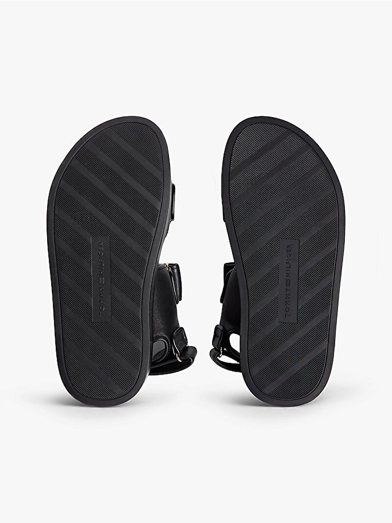 Kadın Leather Sporty Sandalet Siyah FW0FW09119BDS