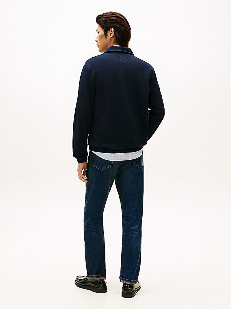 Erkek Essential Terry Sweatshirt Lacivert MW0MW41767DW5