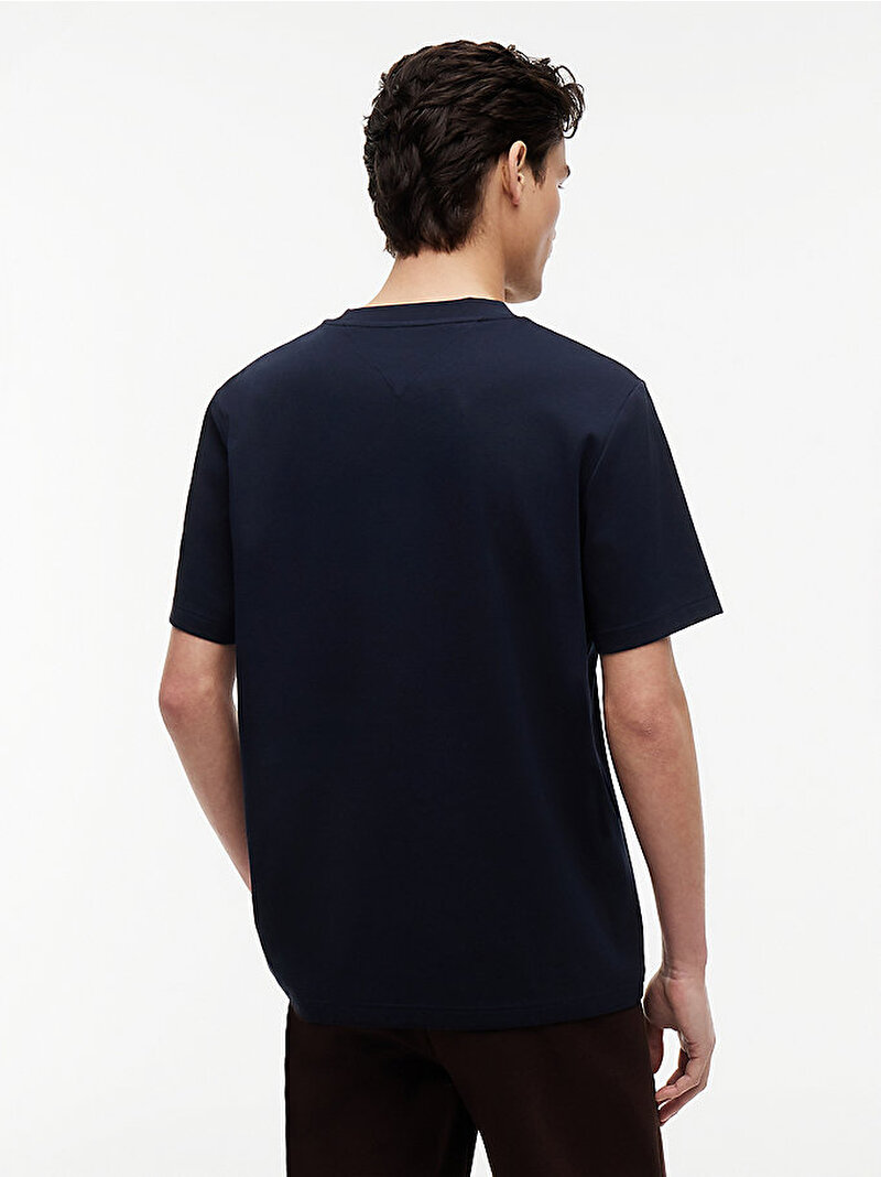 Erkek Interlock T-shirt Lacivert MW0MW42019DW5