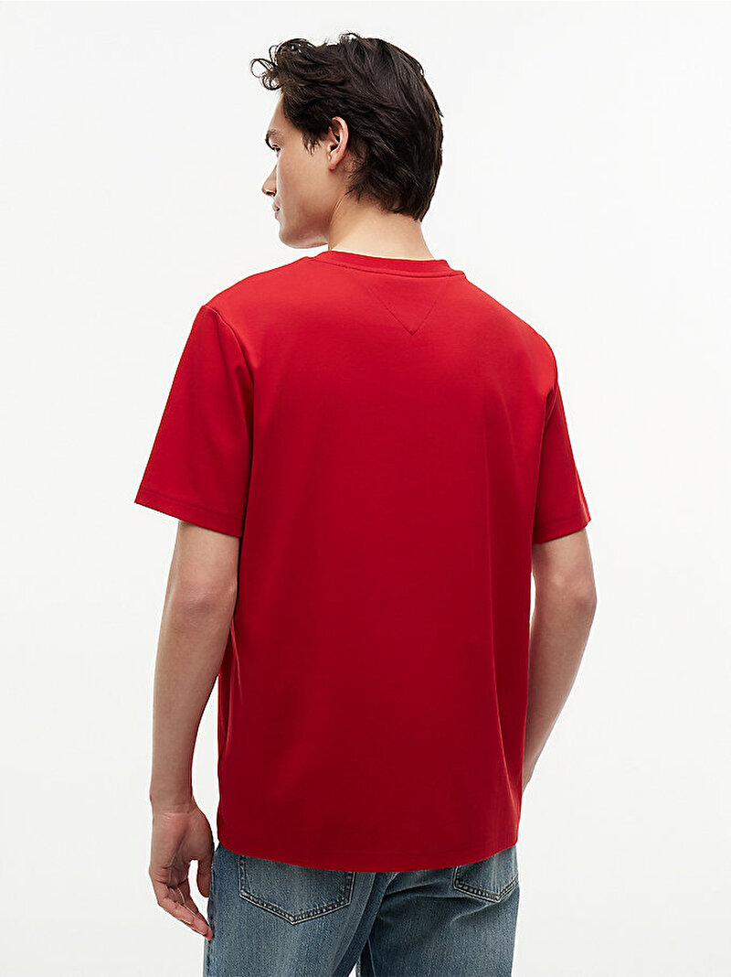 Erkek Interlock T-shirt Kırmızı MW0MW42019XMP