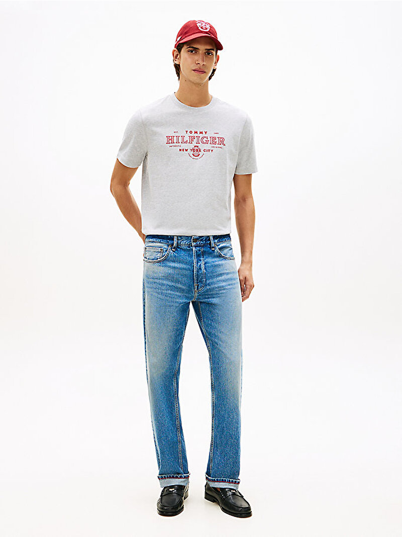 Erkek Heritage Graphic T-shirt Gri MW0MW42387P01