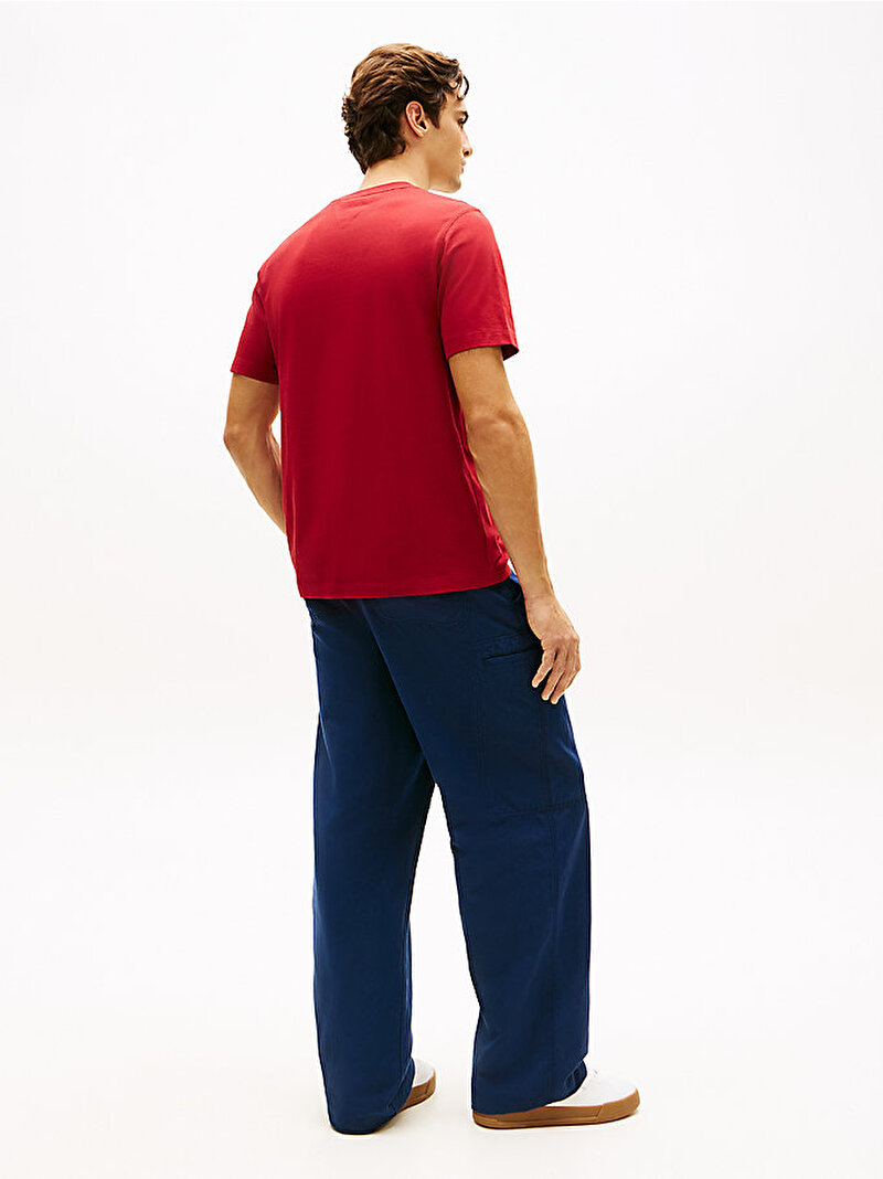 Erkek Heritage Graphic T-shirt Kırmızı MW0MW42387XIT