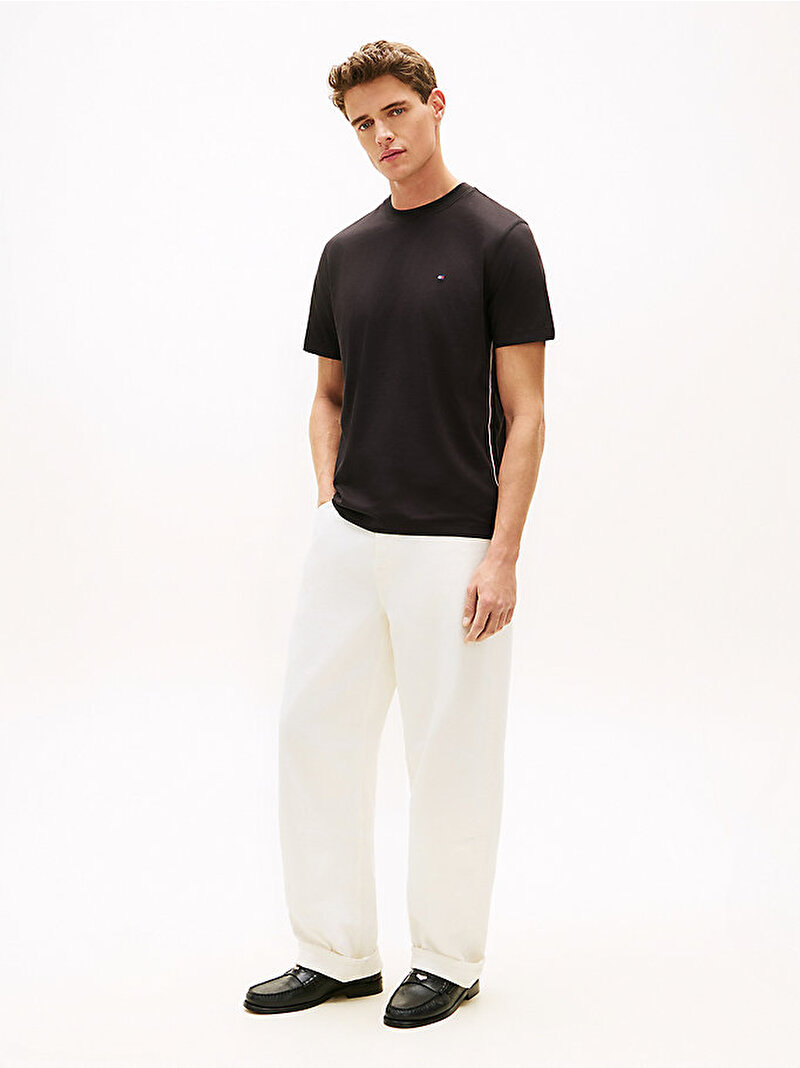 Erkek Global Stripe T-shirt Siyah MW0MW42393BDS