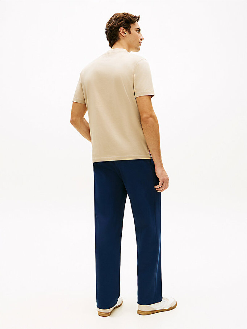 Erkek Global Stripe T-shirt Bej MW0MW42393RBT