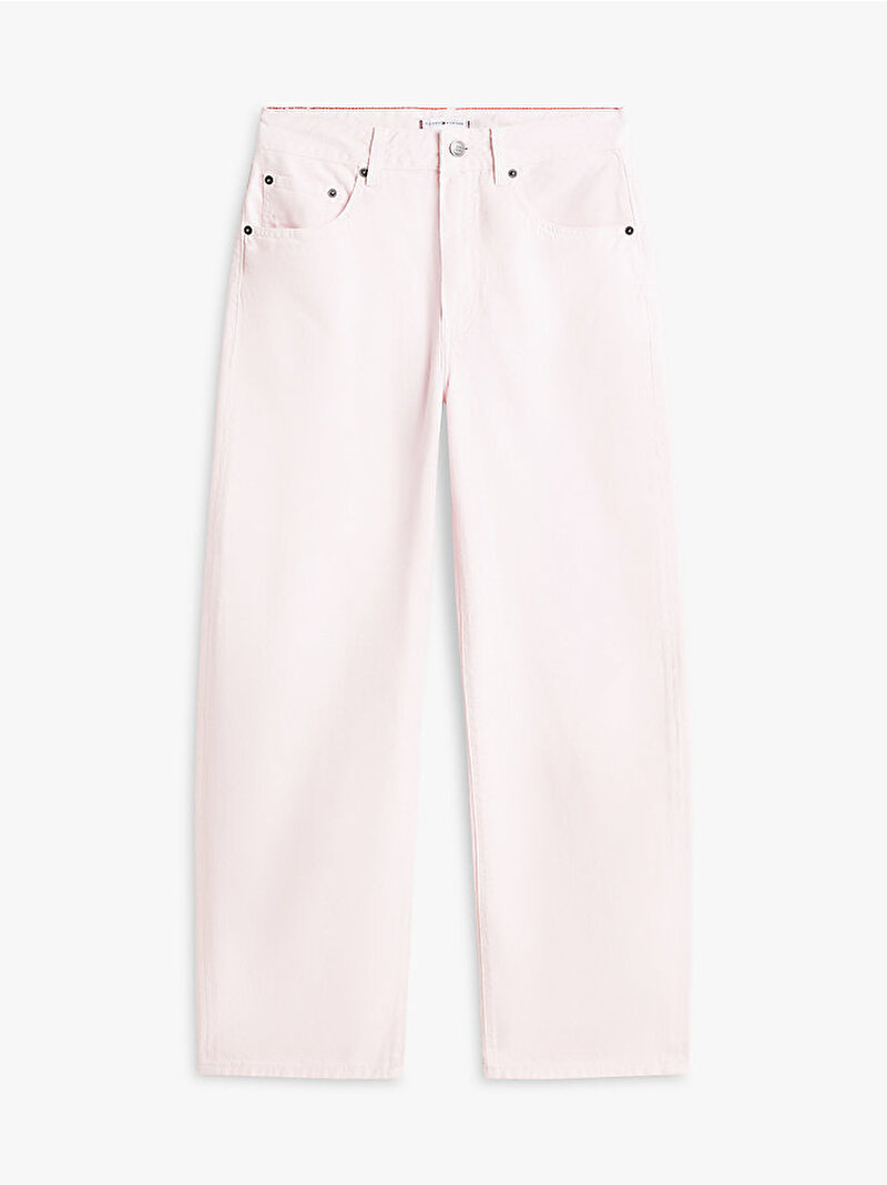 Kadın Denim Light Barrel Jean Pantolon Pembe WW0WW48546TO9