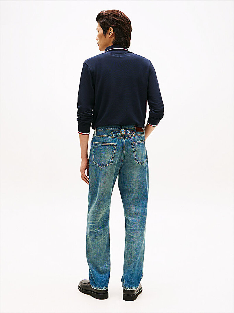 Erkek Relaxed River Jean Pantolon Mavi MW0MW418951BA