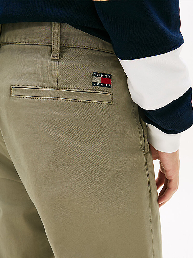 Erkek TJM Sonny Twill Pantolon Yeşil DM0DM22650M1L