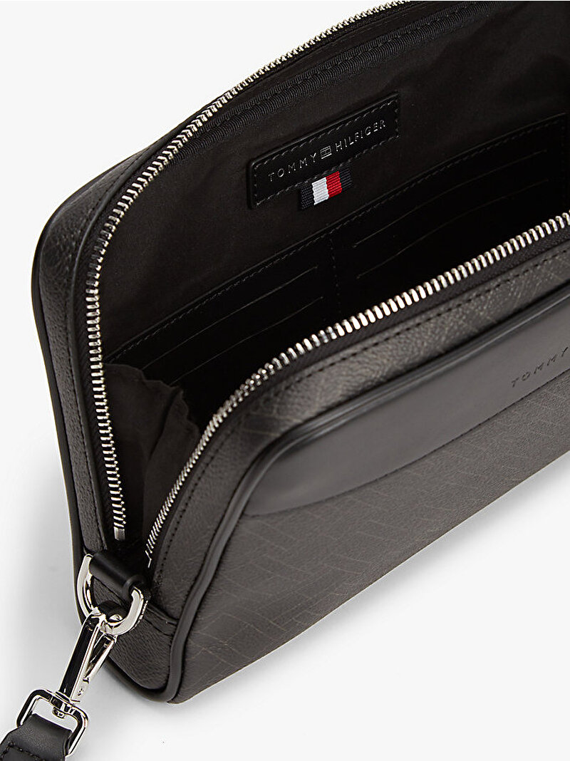 Erkek TH Flag Monogram Washbag Siyah AM0AM14146BDS