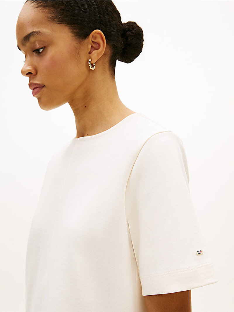 Kadın Gold Button Shift Elbise Beyaz WW0WW48775AEF