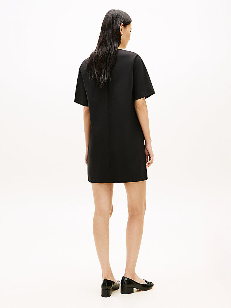 Kadın Gold Button Shift Elbise Siyah WW0WW48775BDS