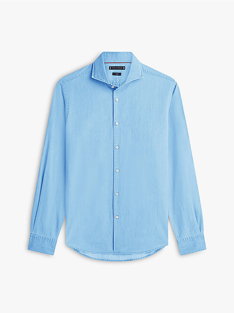 Erkek Denim Gömlek Mavi MW0MW42698DCU