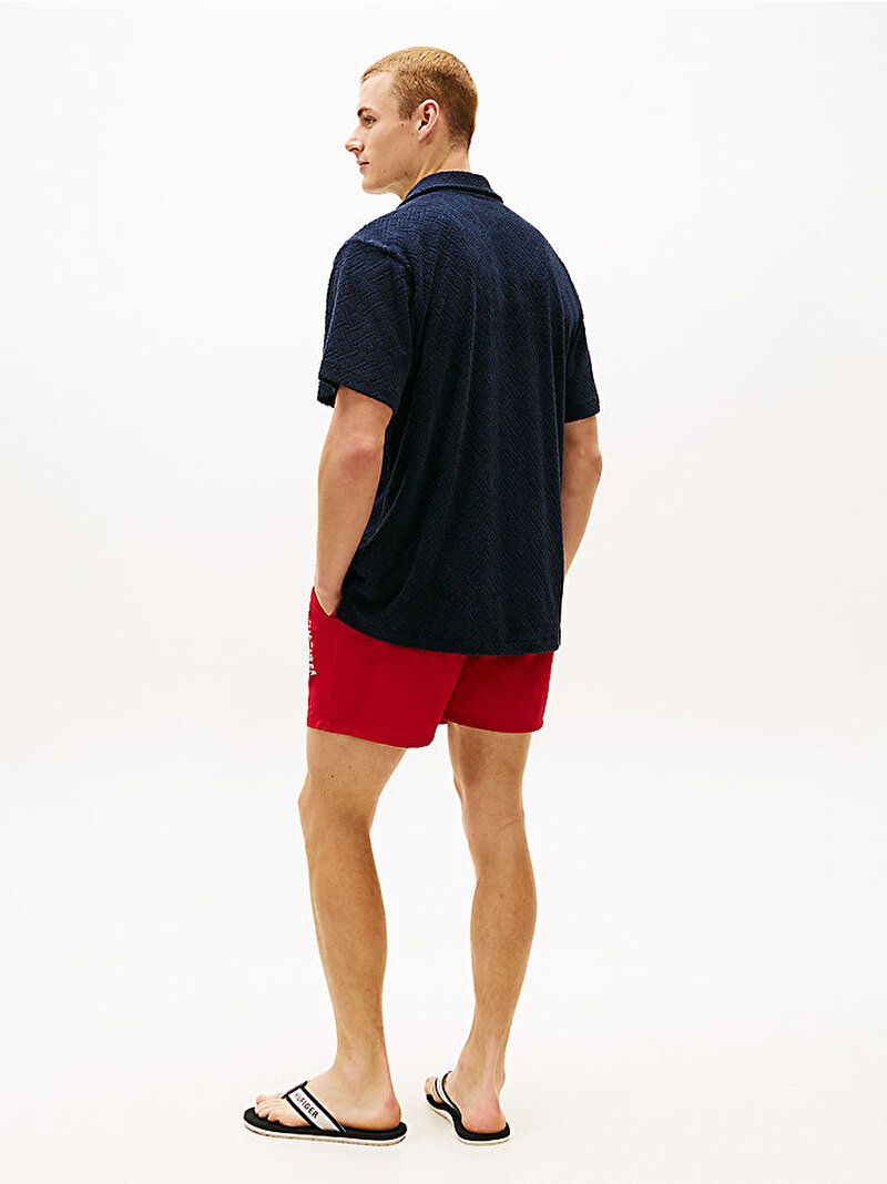 Erkek Textured Terry Knit Gömlek Lacivert UM0UM037430YF