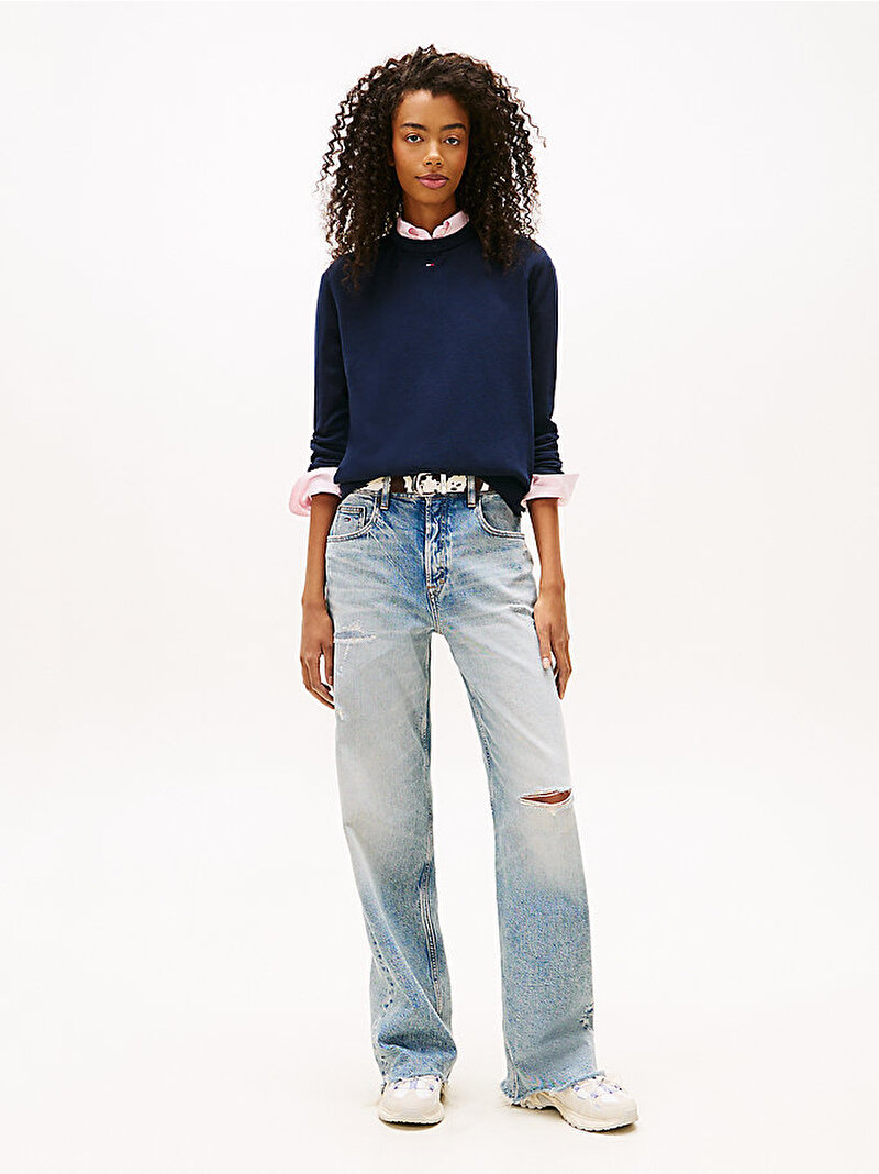 Kadın TJW Essential Crew Kazak Lacivert DW0DW201590GZ