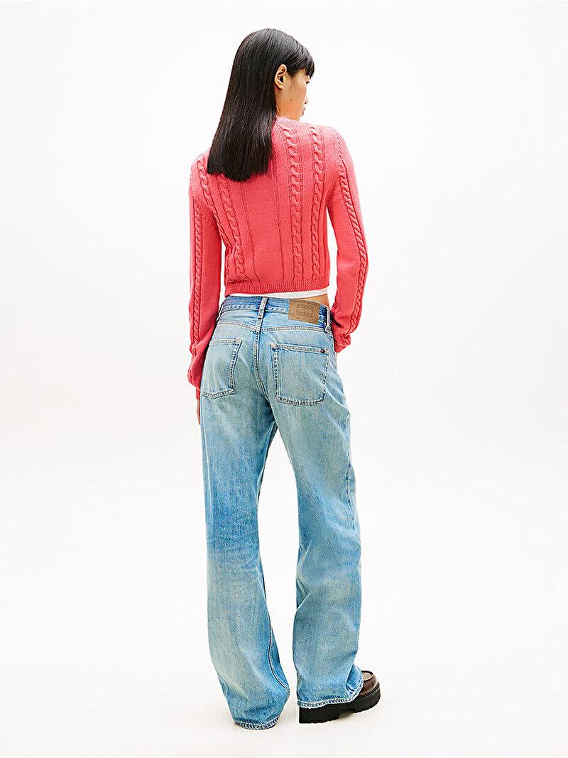 Kadın TJW Cable Kazak Pembe DW0DW22301TIE