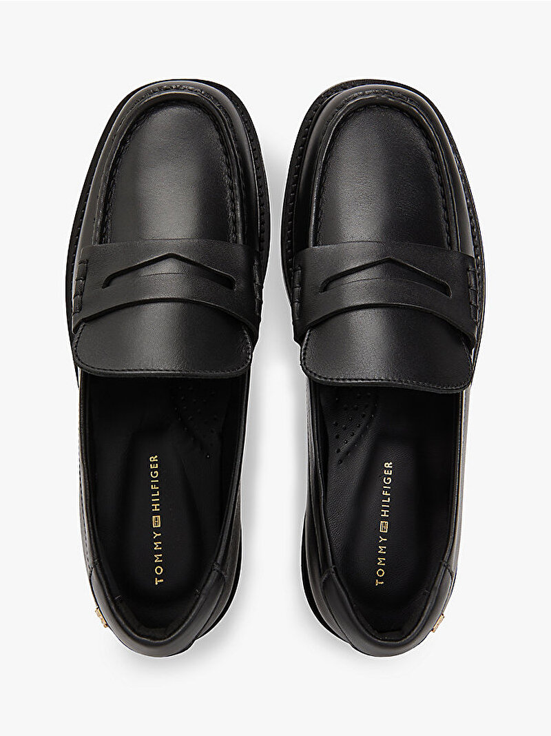 Kadın Elettra Penny Leather Loafer Siyah FW0FW09360BDS