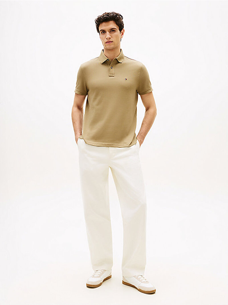 Erkek 1985 Regular Polo T-shirt Yeşil MW0MW17770GXR