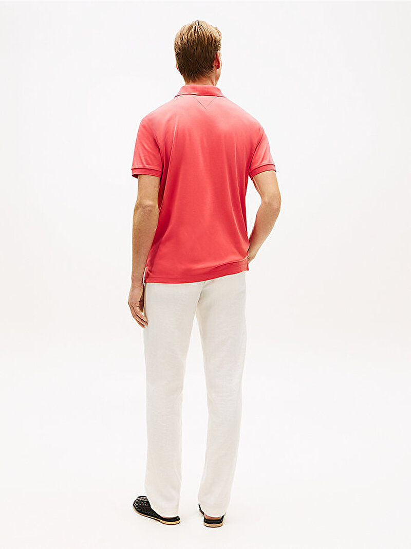 Erkek Liquid Cotton Regular Polo T-shirt Kırmızı MW0MW39994XKS