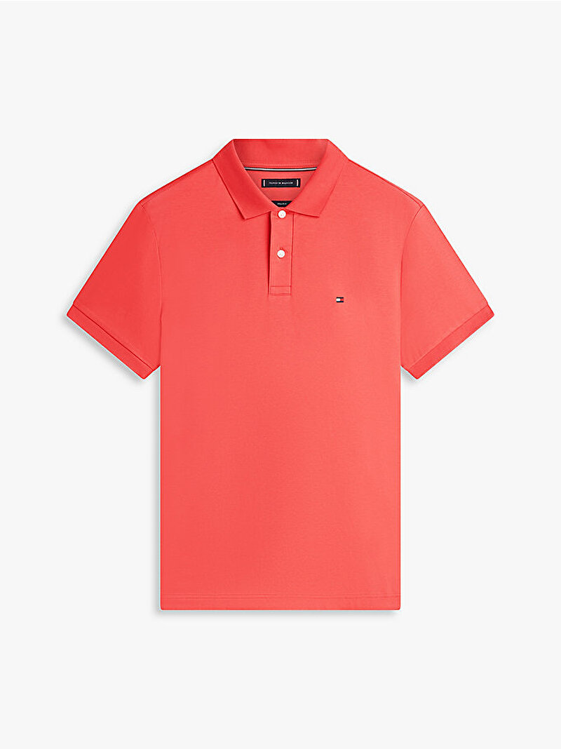 Erkek Liquid Cotton Regular Polo T-shirt Kırmızı MW0MW39994XKS