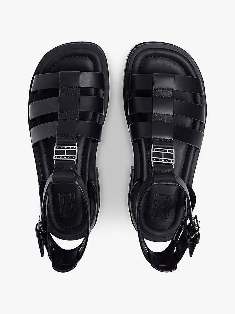 Kadın TJW Fisherman Leather Sandalet Siyah EN0EN02943BDS