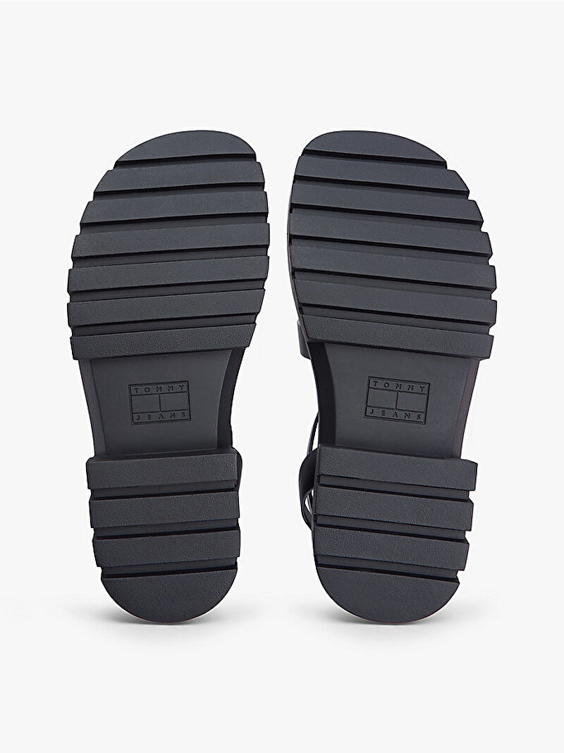 Kadın TJW Fisherman Leather Sandalet Siyah EN0EN02943BDS