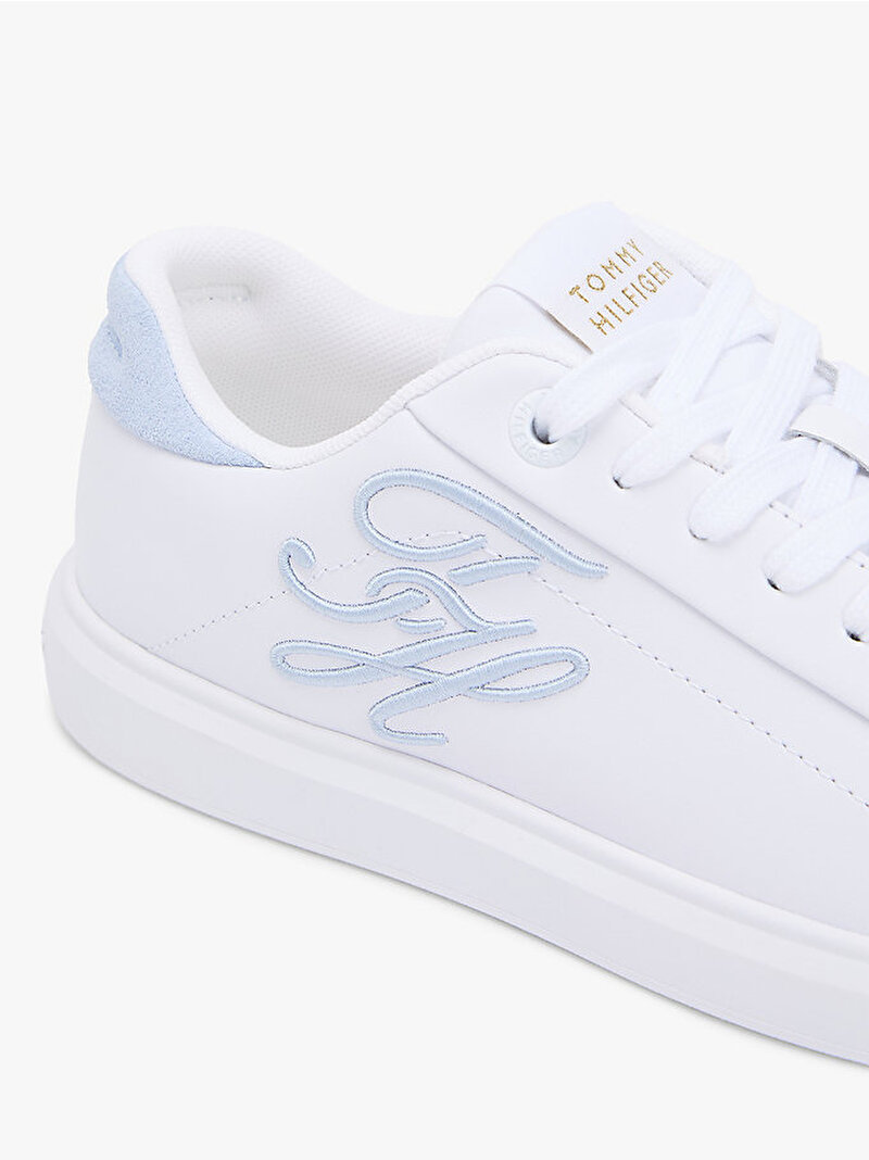 Kadın TH Icon Court Sneaker Beyaz FW0FW093630GE